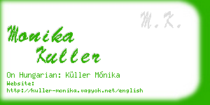 monika kuller business card